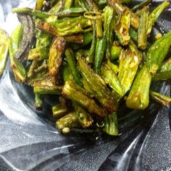 A picture of Fried bhindi.