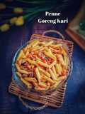 Penne Goreng Kari Berdaging