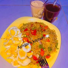 A picture of My veggies indomie😋.