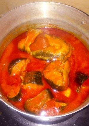 A picture of Fresh Catfish soup..good with ewedu plus swallow or white rice.