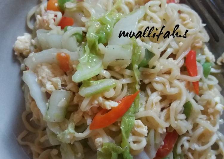 Resep Tumis Mie Sayur, Enak Banget