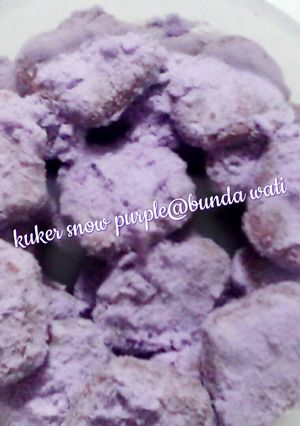 Foto resep Kue kering snow purple