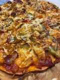 Homemade Chicken and Bacon Pizza With Veggies