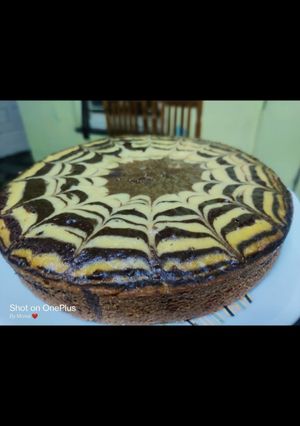 जेबरा केक (Zebra cake recipe in hindi) रेसिपी मुख्य फोटो