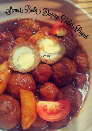 Foto resep Semur Bola Daging Telur Puyuh