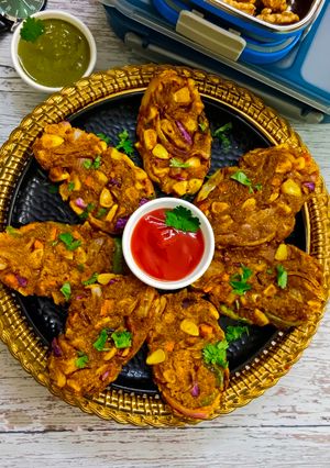 A picture of Millets Veggies Fritters for Kids.