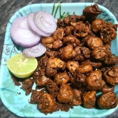 A picture of Mushroom kabab.