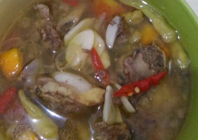 Langkah Mudah untuk Menyiapkan Asem asem balungan #FestifalResepAsia#Indonesia#Daging Sapi, Lezat