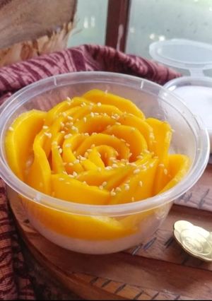 Foto resep (655) Ketan Mangga (Mango Sticky Rice)