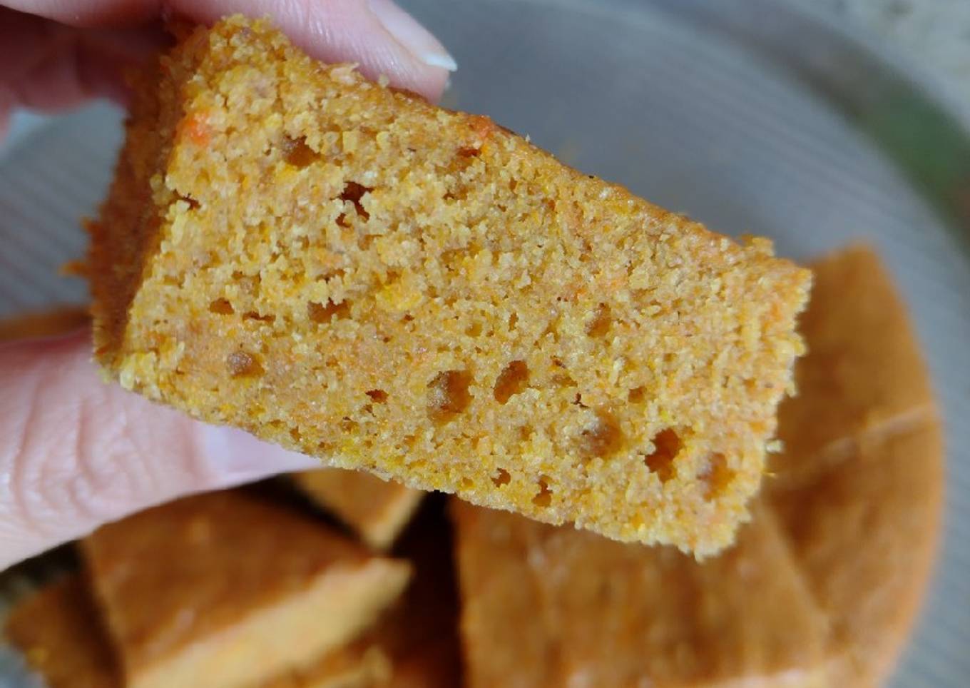 Torta integral de calabaza y naranja