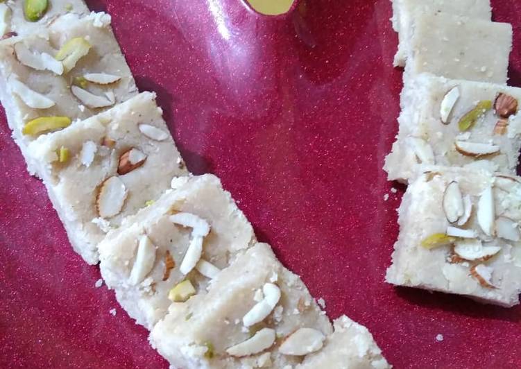 Steps to Make Quick Peanuts Burfi