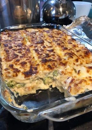 A picture of Unique Keto Chicken Broccoli Lasagna Easy Low Carb Recipe.