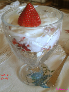 Una foto de Breakfast trifle