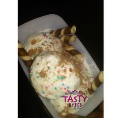 A picture of Homemade ice cream.