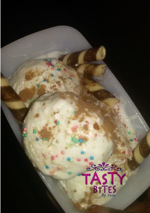 A picture of Homemade ice cream.