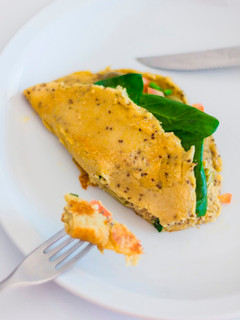 Una foto de Omelette vegano y sin gluten