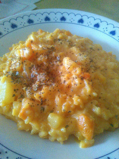Una foto de Risotto de Calabaza y Papa