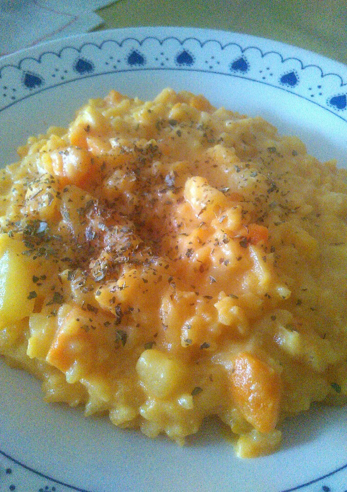 Una foto de Risotto de Calabaza y Papa