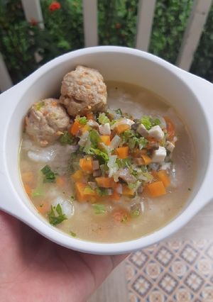 Foto resep Sop Sayur Bakso Ayam+Udang MPASI 8+