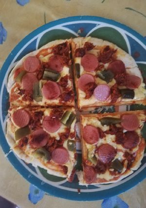 Una foto de Pizza al Sartén