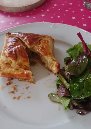 Une photo de Feuilletés poireaux noix bacon