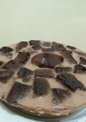Foto resep Pudding cappuccino brownies