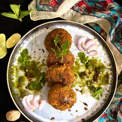 A picture of Soya Chunks Kebab.