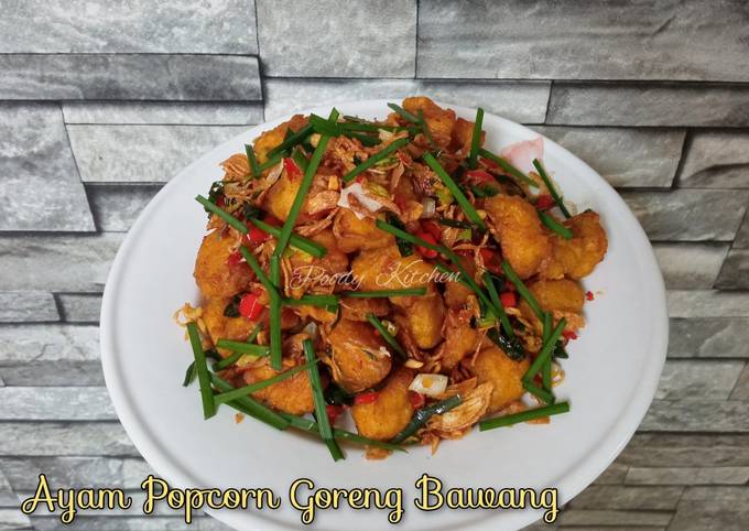 Ayam Popcorn Goreng Bawang