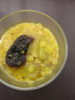 A picture of "Tok Dal" Dal with Raw Mango.