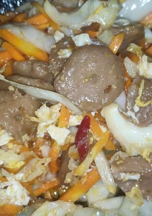 Foto resep Oseng Wortel Kol Telor Bakso simple (WKTB)
