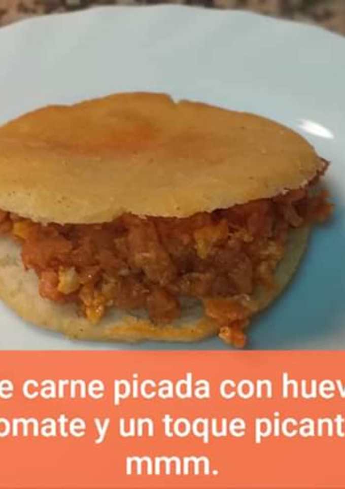 Una foto de Arepa de carne etc