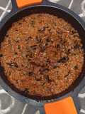 Arroz de Presa Ibérica con Trompetas de la Muerte