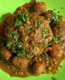 Dum Gobhi with Aloo Matar