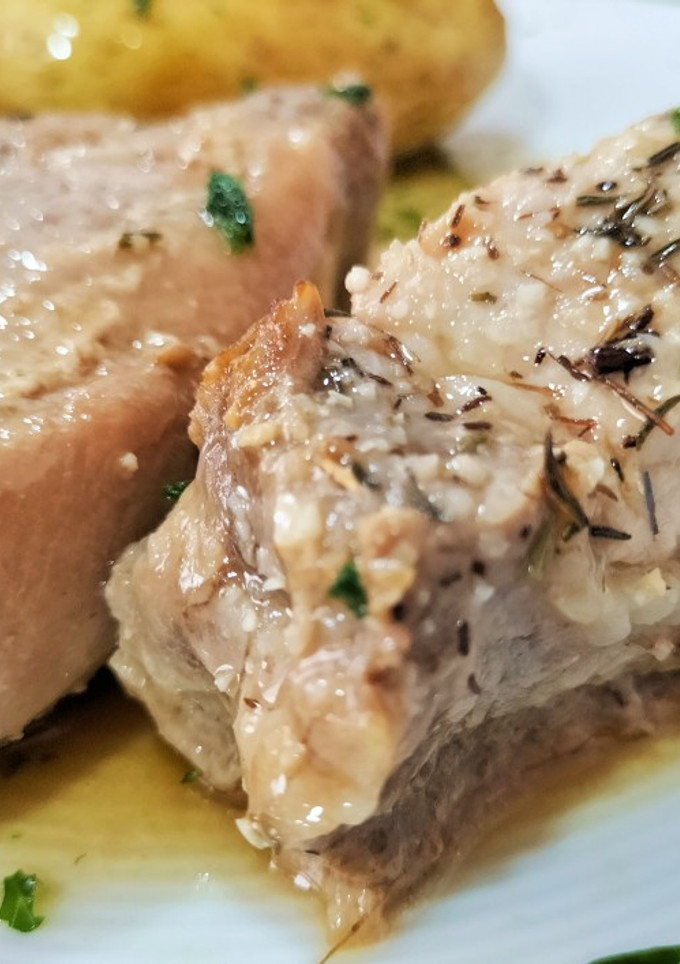 Una foto de Lomo de cerdo con salsa oriental al papillote en airfryer