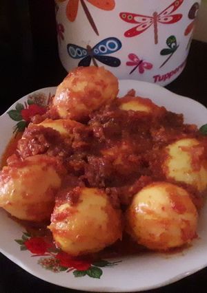 Foto resep Rendang telor