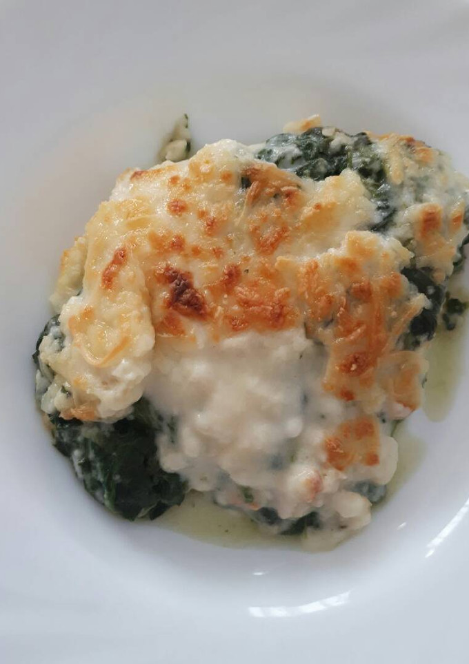 Una foto de Espinacas con bechamel