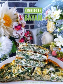 Foto resep Omelette Bayam