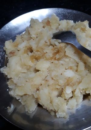A picture of Aloo ka halwa (vrat ki recipe).