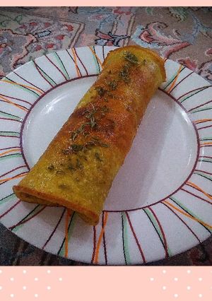 عکسی از دستور رولت تخم مرغ 🥚🍳
