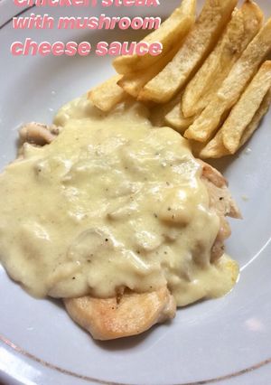 Foto resep Chicken steak with mushroom sauce