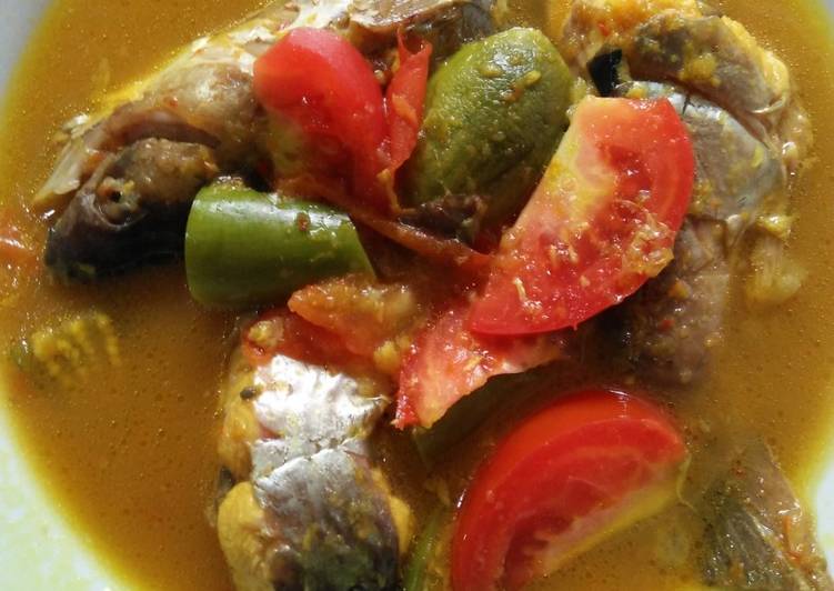 Asam pedas patin sayur terong