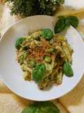 Caserecce with Broccoli and Fava Bean Pesto