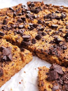 Sütőtökös csicseri blondie recept fotója
