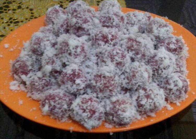 Coba Deh Membuat Onde2 Buah Naga Klepon Enak