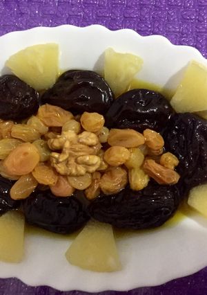 صورة لوصفة طجين حلو بدون لحوم