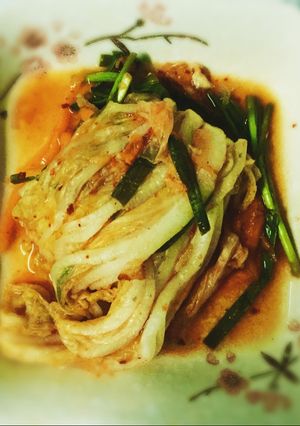 Hình của món Kim chi cải thảo truyền thống.