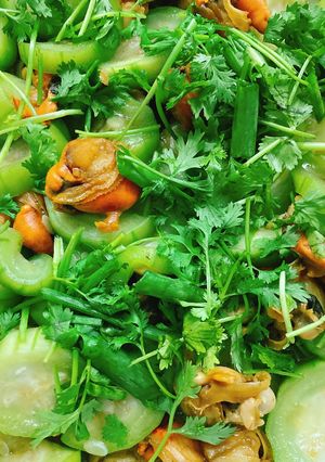 Hình của món Mướp Xào Sò Điệp.