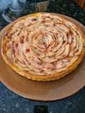 18. Tarta de manzana con mermelada de fresa