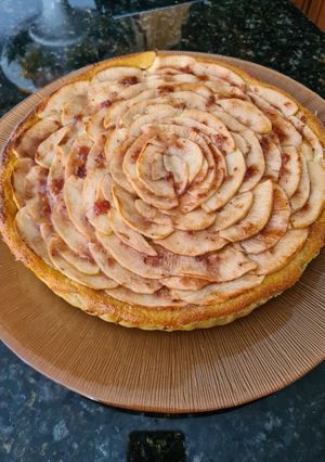 Foto principal de 18. Tarta de manzana con mermelada de fresa