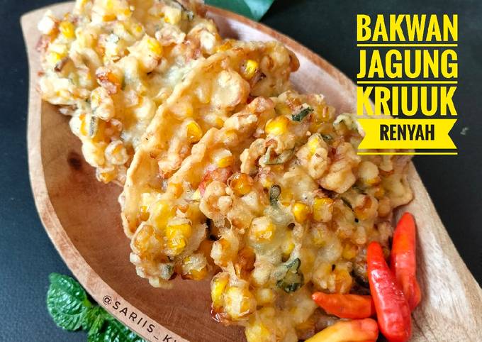 Resep Bakwan Jagung Kriuk Renyah Oleh Saris Kitchen Cookpad